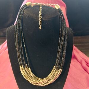 Premier Silver and Black Necklace